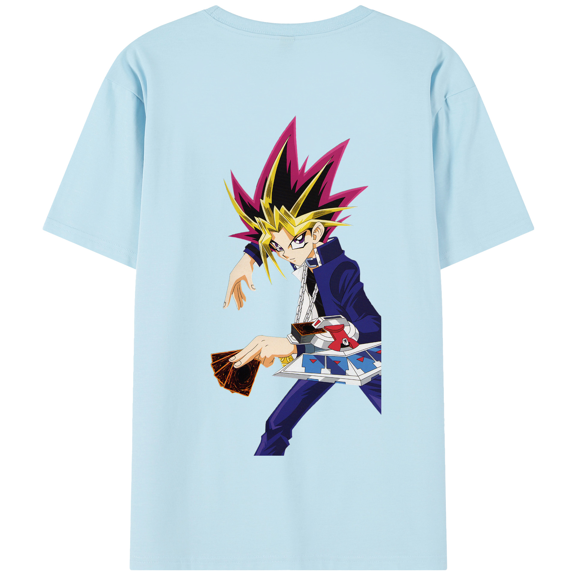 （画像用） 遊☆戯☆王 Yu-Gi-Oh! 綿100％半袖Tシャツ（背面プリント）